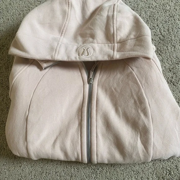 Lululemon Light Pink Scuba Hooded Jacket - Picture 2 of 6